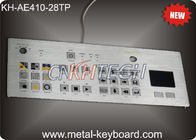 Touchpad 28 klawiszy Przemysłowa metalowa klawiatura Płaskie przyciski kwadratowe z matrycą