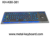 Klawiatura metalowa z metalową podkładką z klawiaturą Ergonomics Trackbal, interfejs USB