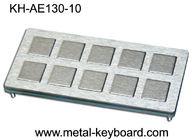 Odporna na wstrząsy 10 klawiszy Przemysłowa metalowa klawiatura PS2 Przemysłowa klawiatura kioskowa