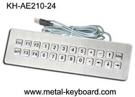 SUS304 Szczotkowana IP65 Wodoodporna klawiatura komputerowa 24 klawisze Wodoodporna klawiatura