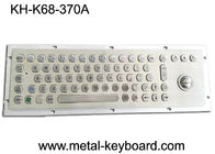 70 klawiszy przemysłowa metalowa klawiatura komputerowa z klawiaturą trackball / kiosk ze stali nierdzewnej