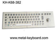 Kiosk Self - Service Terminal Metallic Industrial Keyboard with Trackball , USB