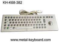 67 klawiszy Industrial Ss Metalowa klawiatura komputerowa z myszką i guzikami 25mm Laser Trackball