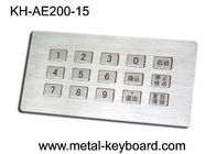 15 klawiszy Klawiatura metalowa Kiosk ze stali nierdzewnej Dostosowalna klawiatura numeryczna o układzie 3 x 5