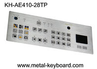 Touchpad 28 klawiszy Przemysłowa metalowa klawiatura Płaskie przyciski kwadratowe z matrycą