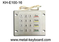 Metalowa klawiatura odporna na warunki atmosferyczne z górnym panelem, 16 przycisków