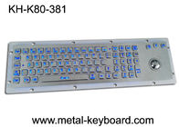 80 klawiszy Trackball Mouse Odporna na kurz klawiatura z podświetleniem LED do ciemnych warunków