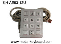 CE / ROHS / FCC Interfejs USB 12 klawiszy Klawiatura SS dla samoobsługowych maszyn / kiosków, anty-vanal