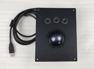 Wielkiej wielkości 60 mm czarna mysz Trackball do zastosowań przemysłowych - niezawodna wydajność