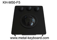 Port USB Panel z czarnego metalu, przemysłowa mysz Trackball z 50 mm żywicą
