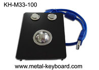 Panelowe przemysłowe urządzenie wskazujące Black Metal Trackball IP65 Płynna praca
