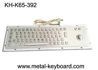 IP65 Wodoodporna przemysłowa klawiatura PC ze stali nierdzewnej 65 klawiszy z trackballem