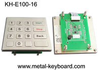 Interfejs USB Metalowa klawiatura numeryczna Materiał ze stali nierdzewnej z 16 płaskimi klawiszami