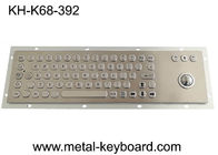 PS2 USB IP65 Przemysłowa klawiatura PC, klawiatura laserowa z trackballem 25 mm