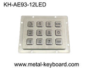 Wodoodporna, podświetlana diodami LED metalowa klawiatura 3x4 do systemu kontroli dostępu