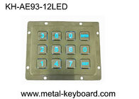 Wodoodporna, podświetlana diodami LED metalowa klawiatura 3x4 do systemu kontroli dostępu