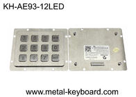 SS PS2 3x4 Matrix Wodoodporna metalowa klawiatura 12 klawiszy Podświetlany panel do montażu