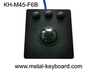 Metalowy panel Industrial Black Trackball Mouse z 3 wodoodpornymi przyciskami