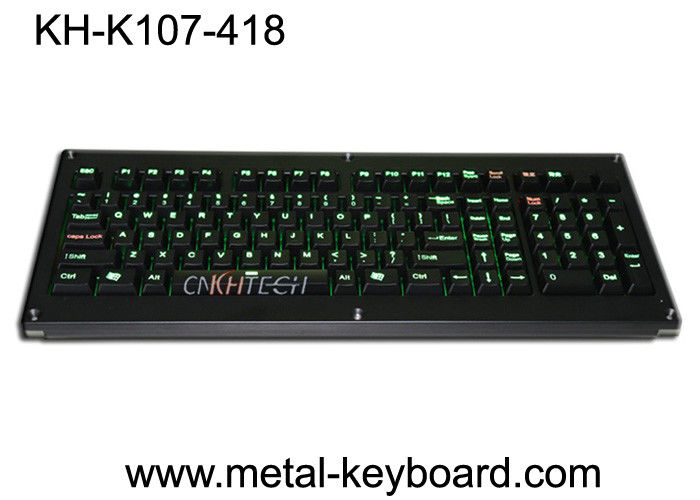 Marine Military Industrial Metal Keyboard 107 klawiszy z wiśniowymi przełącznikami mechanicznymi