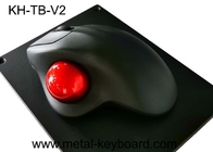 Żywica Trackball z czarnym metalowym panelem do montażu, przemysłowa mysz komputerowa