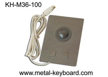 Czarna stal szlachetna Industrial Trackball Mouse z 36 MM żywicy trackball