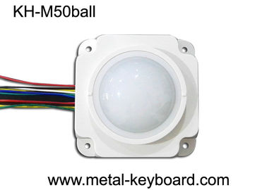 50 mm mechaniczny biały żywicy wytrzymały Trackball Moduł myszy dla medycyny
