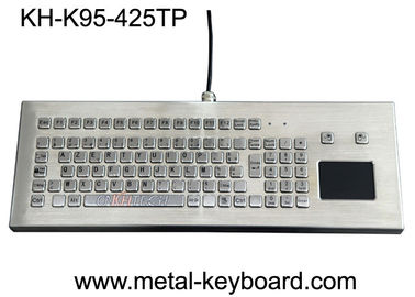 Interfejs USB / PS2 Metalowa klawiatura komputerowa Touchpad z kiosku ze stali nierdzewnej Dostępne