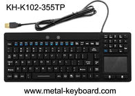 Wodoodporny interfejs USB Klawiatura przemysłowa na PC 106 klawiszy Bez hałasu z panelem dotykowym