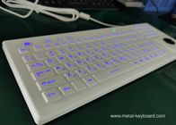PS2 Gumowa przemysłowa silikonowa klawiatura Wzmocnione podświetlenie z myszką Trackball