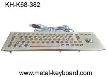 Klawiatura przemysłowa 70 klawiszy z manipulatorem kulkowym, wytrzymała klawiatura do montażu na panelu