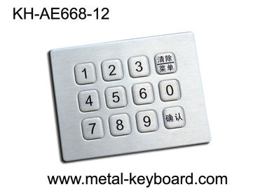Stal nierdzewna Mini 12 klawiszy Metalowa klawiatura numeryczna do automatu